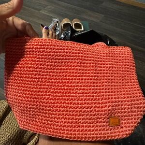 The Sak Coral Knit Tote Bag